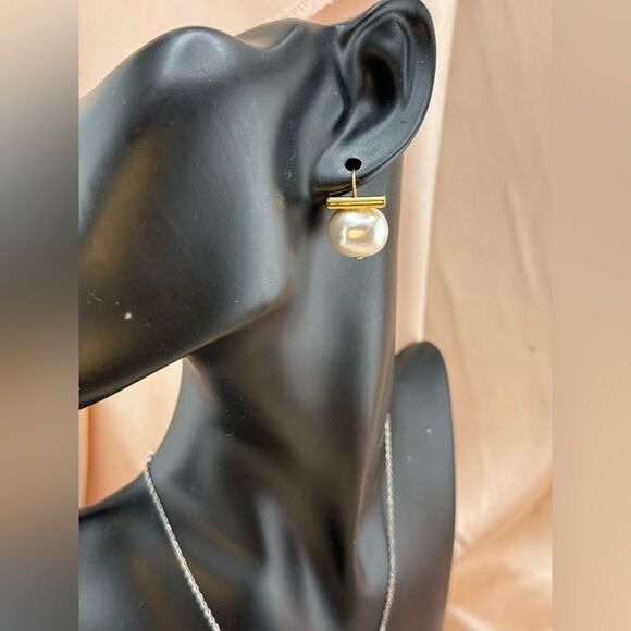 Camila Coelho 14K Gold Plated Mother of Pearl Earrings - Picture 6 of 6